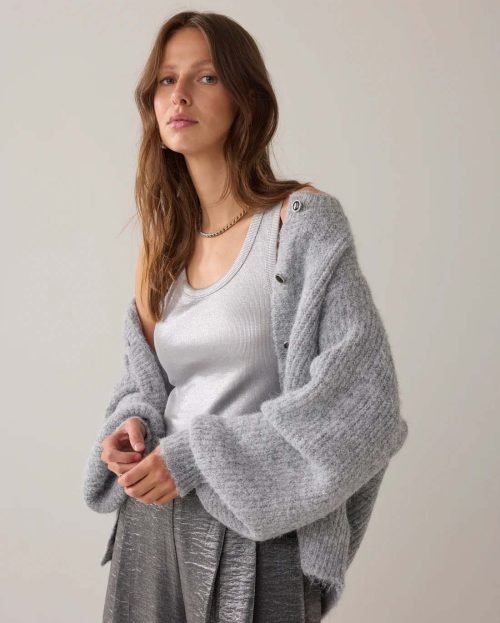 Top Mid Grey Summum silver metallic grijs