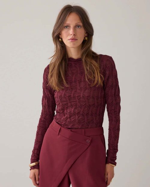 Longsleeve Spiderweb Mesh Summum rood