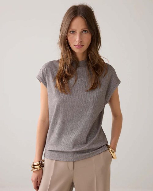 Top Lurex Funghi Summum beige