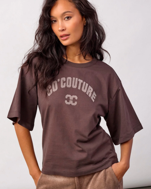 43013 ZengaCC Tee O-Neck - Dark Brown