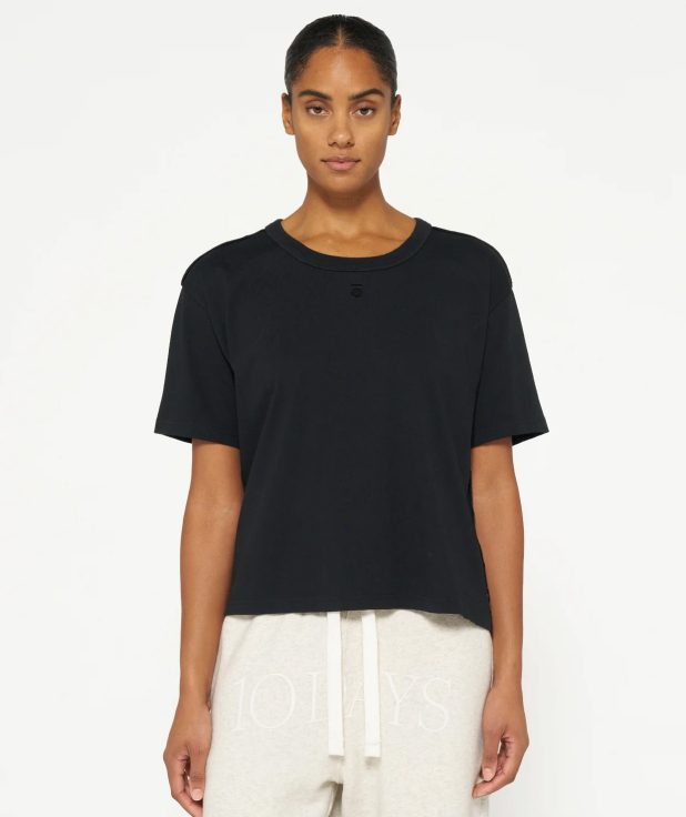 T-Shirt Think Black 10Days
