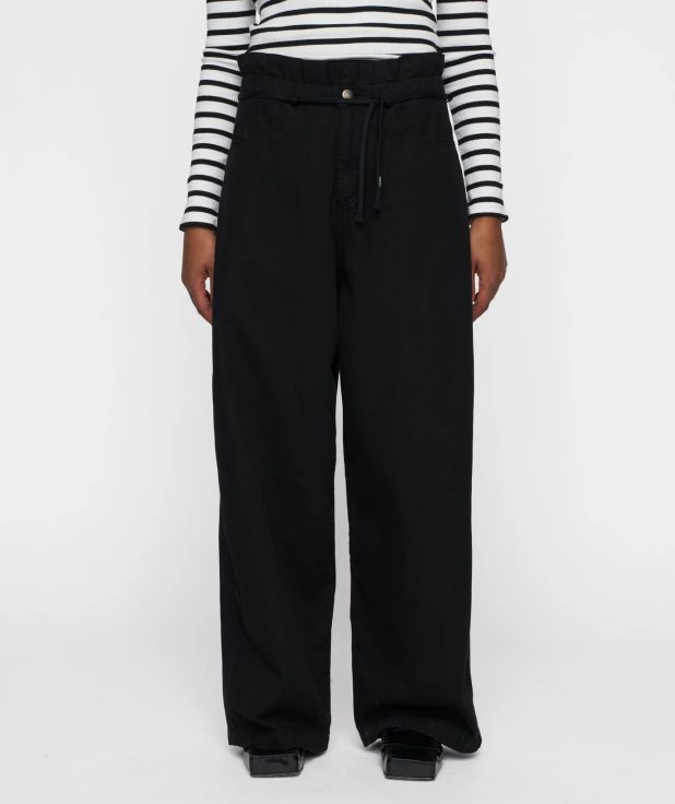 Broek Paperbag Black 10Days zwart