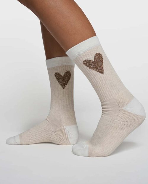 Sokken heart soft white 10days