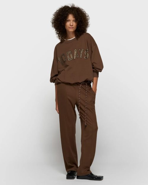 Jogger Dark Truffle 10Days bruine broek
