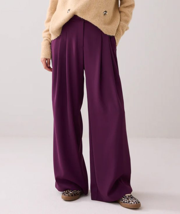 Pantalon Wineberry Summum foam paars