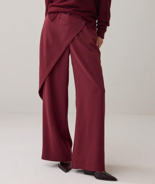 Pantalon Fluid Rood Summum overslag