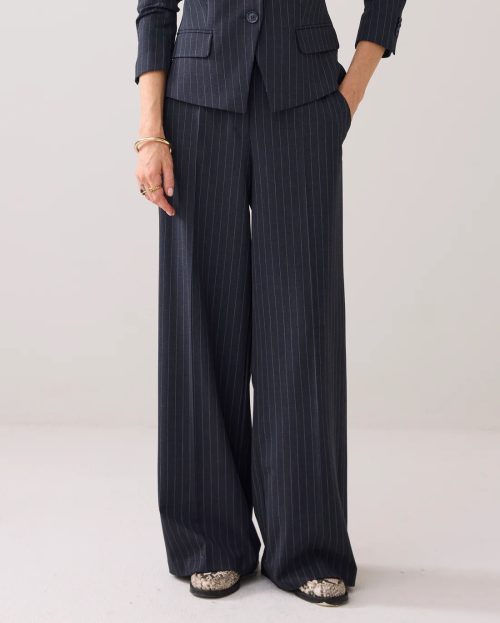 Pantaloons Pinstripe Blue Summum