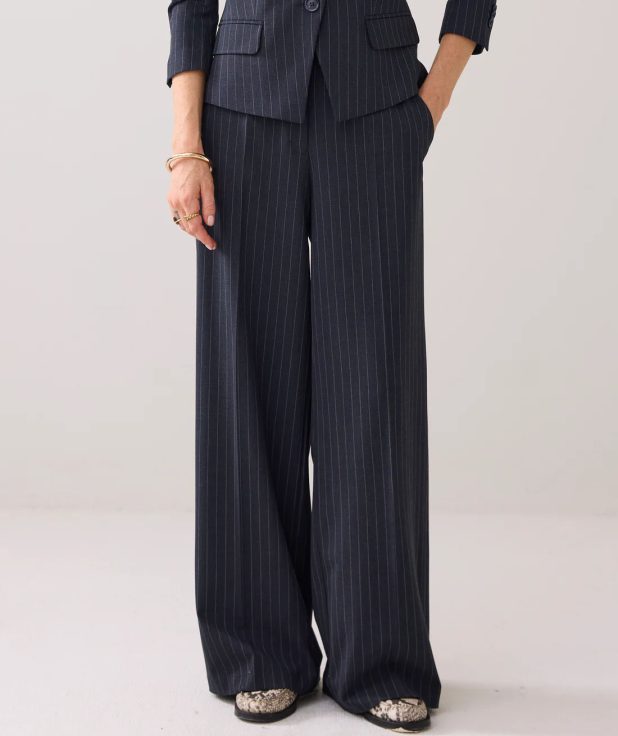 Pantalon Pinstripe Blauw Summum