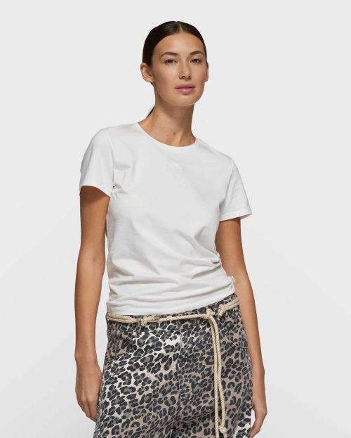 T-shirt Ecru 10Days korte mouwen