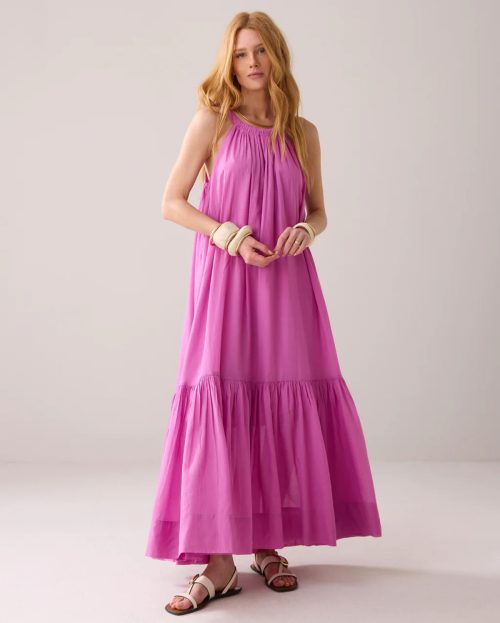 Jurk Voile Cyclaam Summum roze