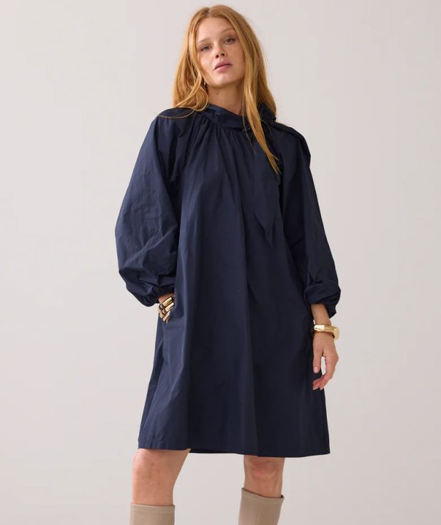 Jurk Taft Blauw Summum midnight blue a-lijn