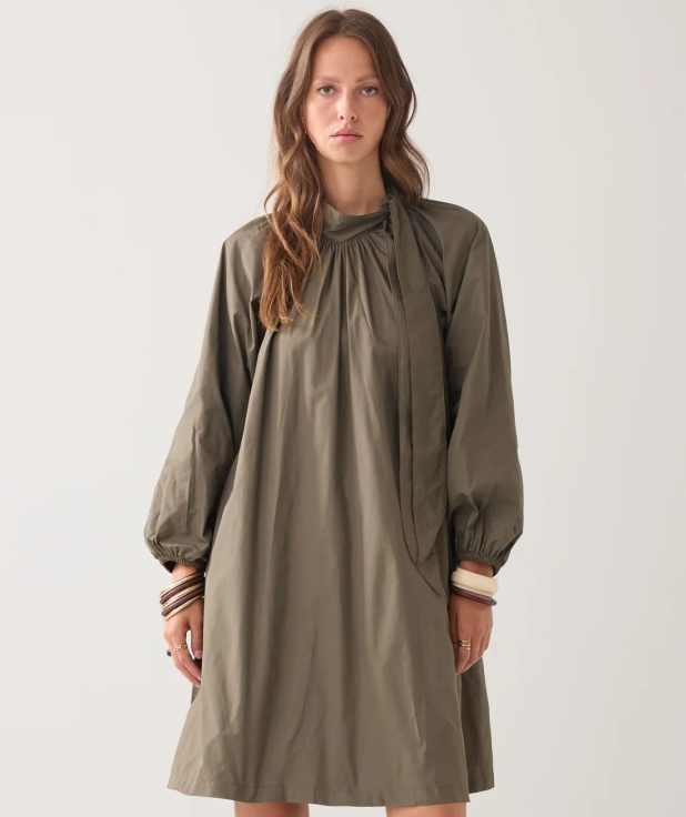 Jurk Taft Dark Camo Summum groen