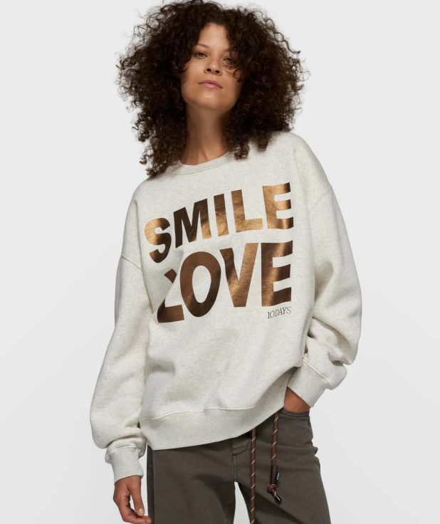 Sweater Statement Smile 10Days soft white
