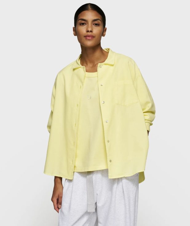 Blouse pastel yellow pique 10days