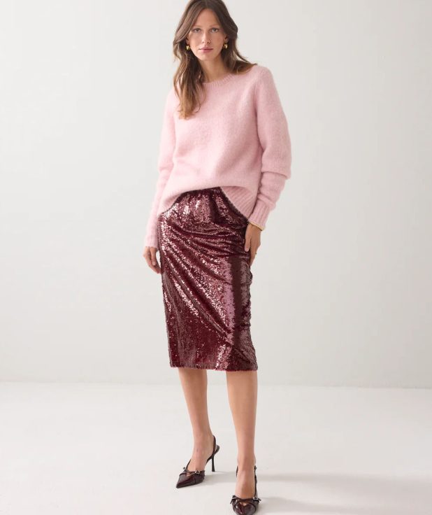 Rok Sequins Rood Summum pailletten