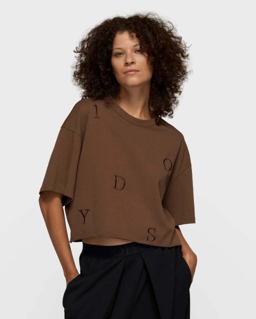 T-shirt Dark Truffle 10Days bruin