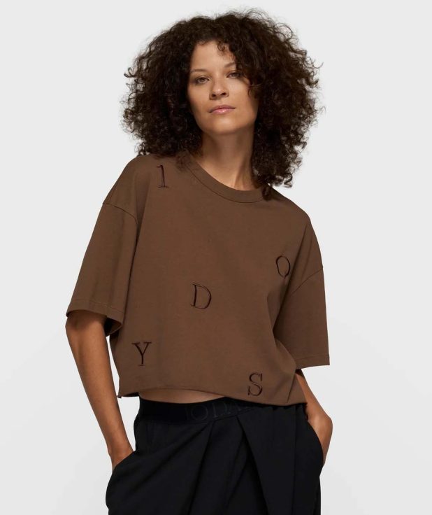 T-shirt Dark Truffle 10Days bruin