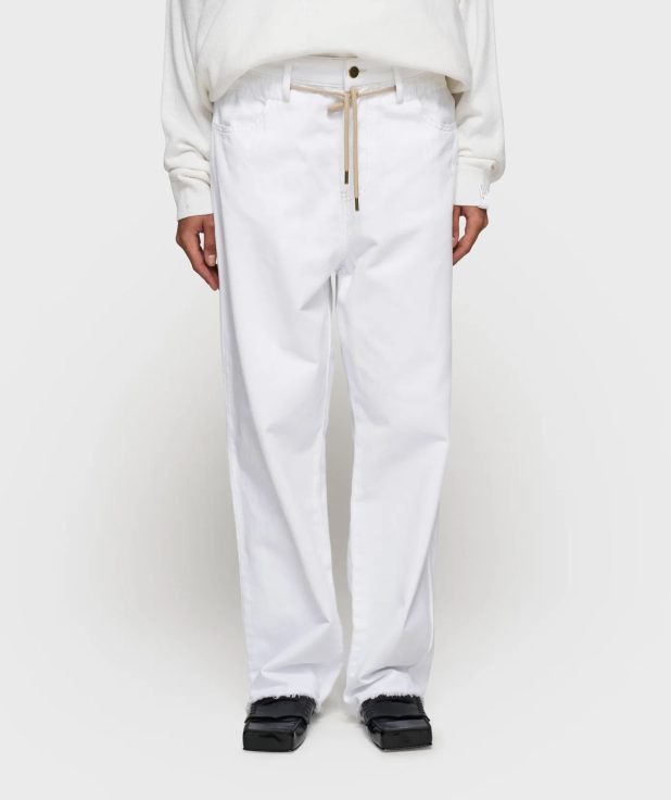 Broek Straight Optic White 10Days wit