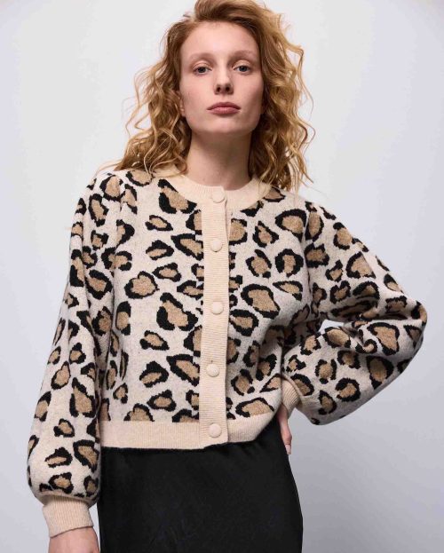 Vest Leopard Jacquard multicolor Summum