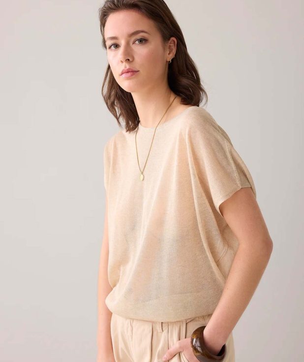 Top Sesame Summum transparant beige