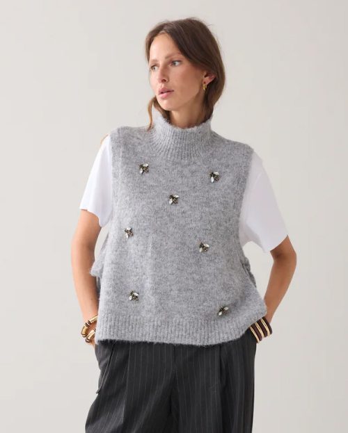 Spencer Mist Broches Summum knit grijs