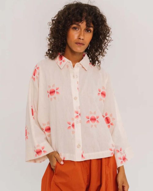 Blouse Laelia Sol Sacrecoeur multi ecru