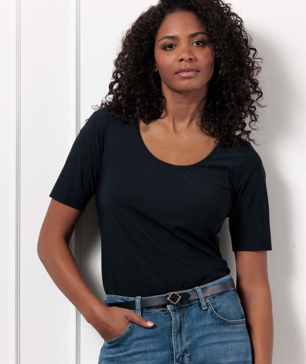 T-shirt Sascha Dark Blue Studio Anneloes blauw