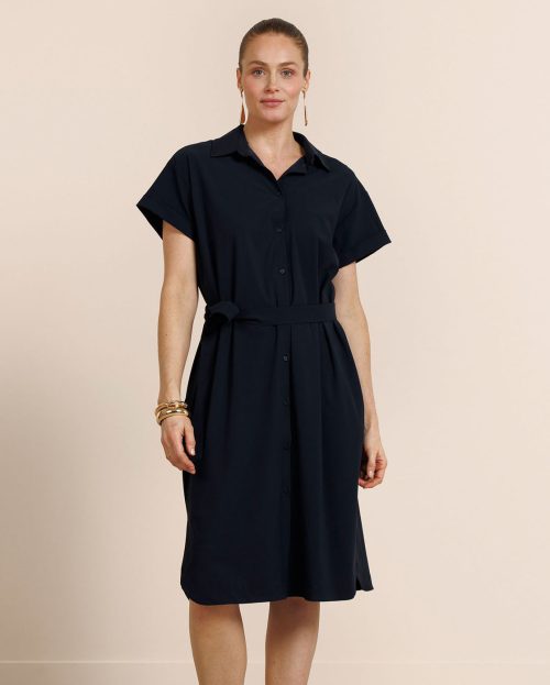 Jurk Louni Dark Blue Studio Anneloes blauw