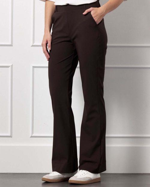 Broek Flair Bonded Espresso Studio Anneloes bruin