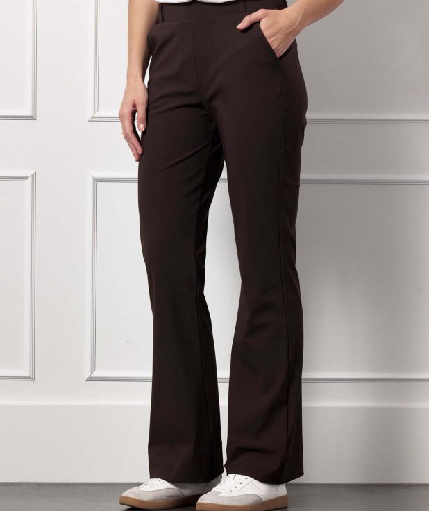 Broek Flair Bonded Espresso Studio Anneloes bruin