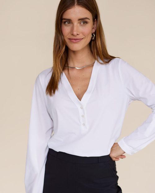 Blouse Evi White Studio Anneloes wit