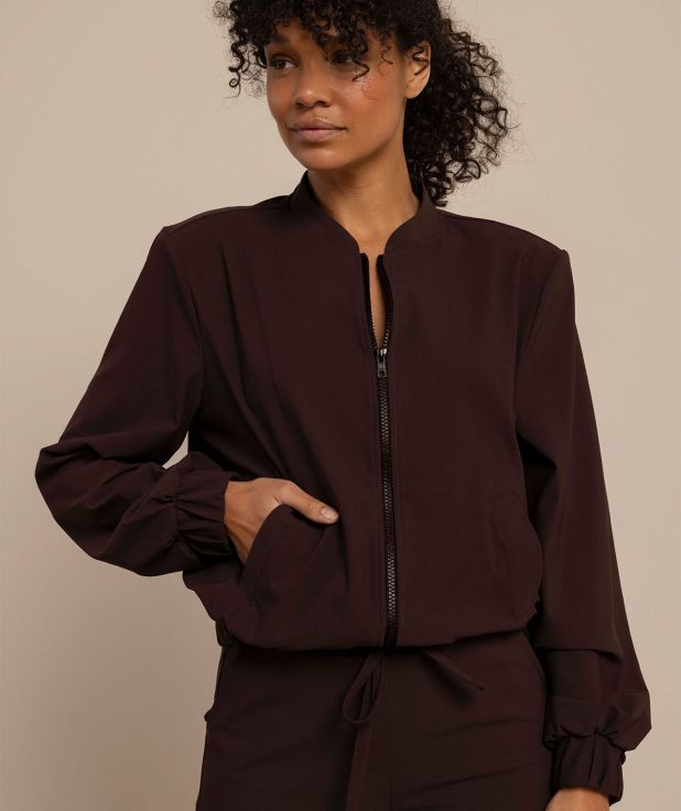 Jacket Benja Espresso Studio Anneloes bruin bomber