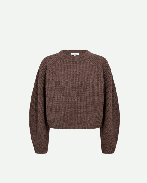 AlviaCC Barrel Sleeve Knit - Brown
