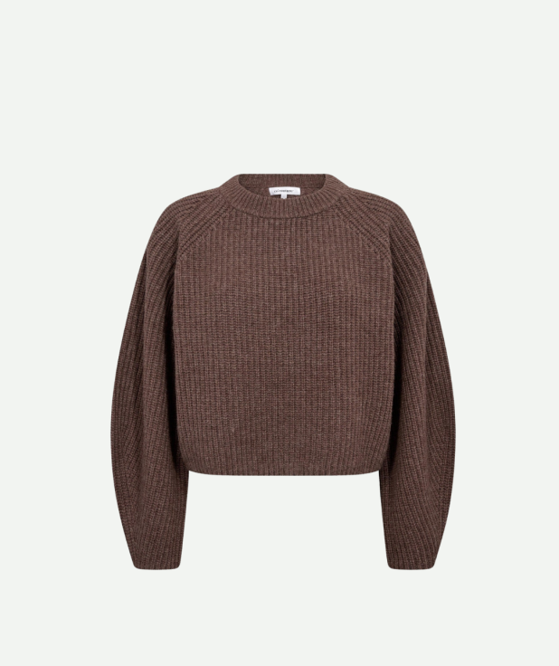 AlviaCC Barrel Sleeve Knit - Brown