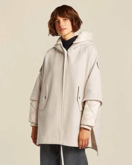 Cape coat birgit ecru beaumont