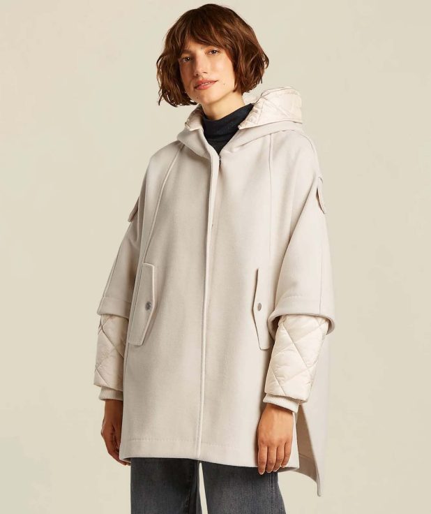 Cape coat birgit ecru beaumont