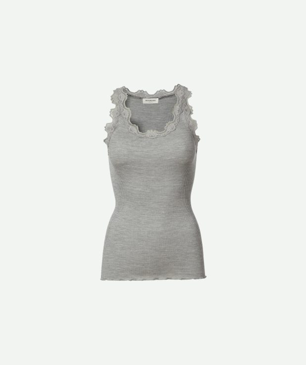 Top Babette Grey Rosemunde grijs