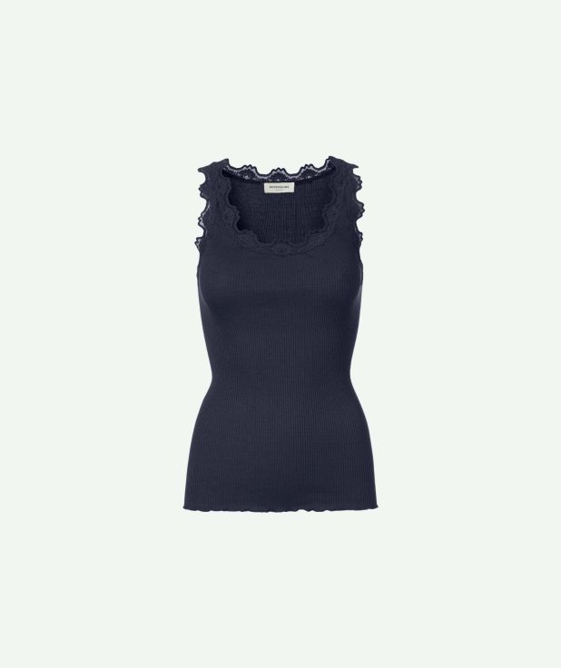 Top Babette Navy Rosemunde blauw