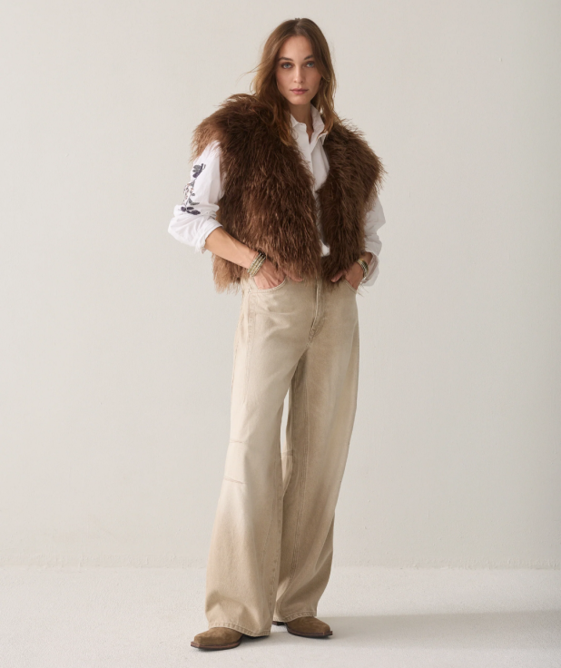 Barrelfit jeans greige