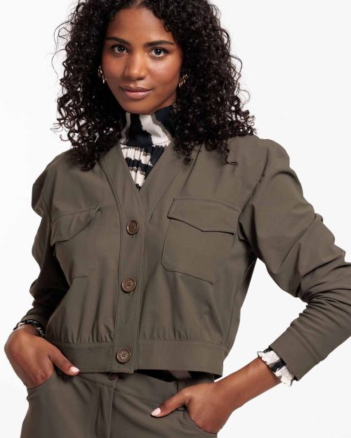 Becky cargo jacket Groen Studio Anneloes2