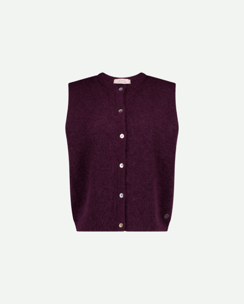 Bibi sls cardigan - aubergine
