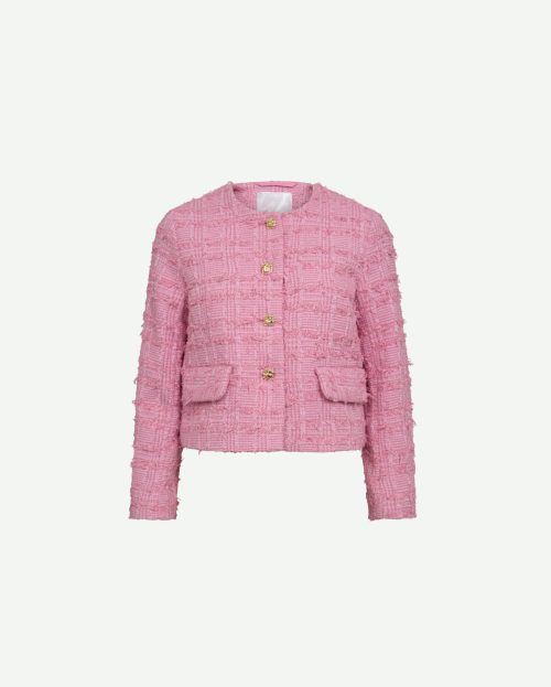 Blazer Cala Check Boucle Co'Couture roze