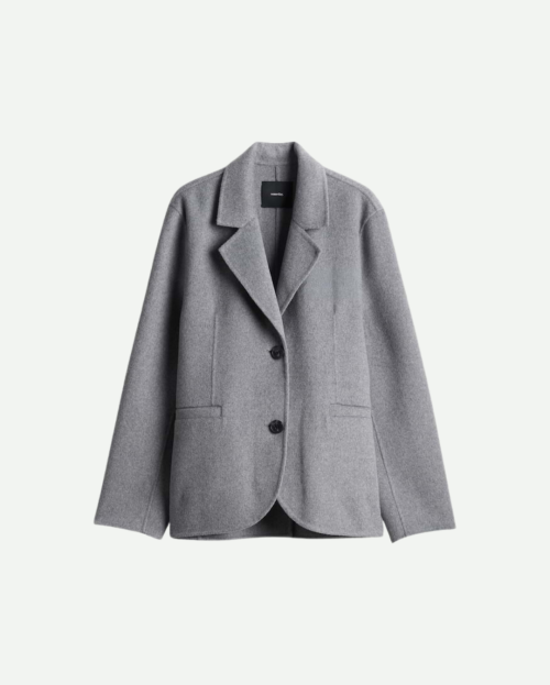 Blazer van zachte wol, double regular fit someday