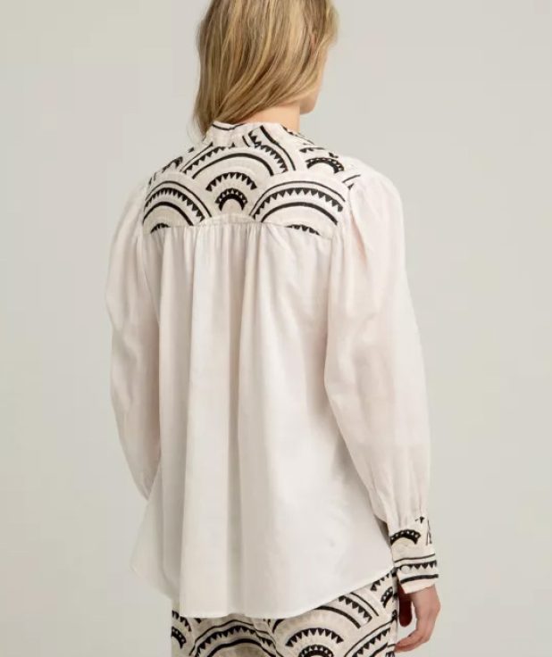 Blouse Black White Greek Archaic Kori