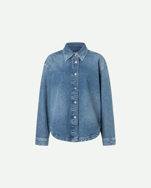 Blouse dayton denim mid blue MAC