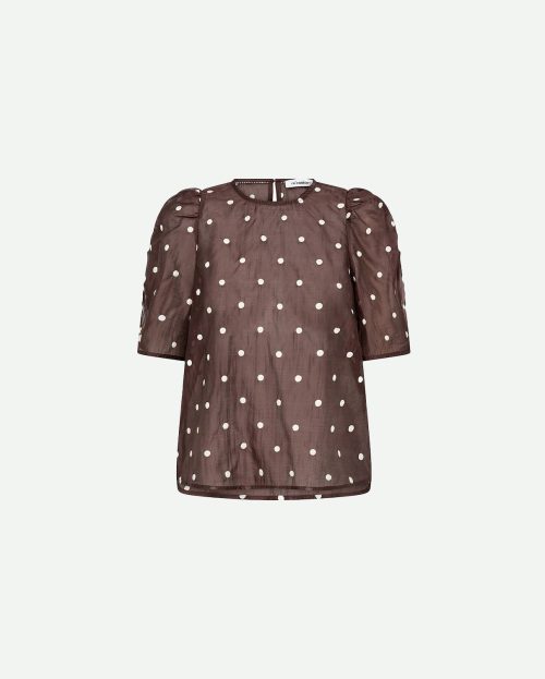 Blouse dita dot bruin co couture