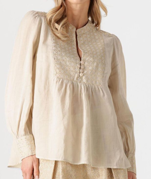 Blouse Gold Beige Greek Archaic Kori
