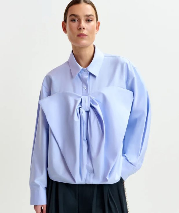 Blouse Ibow Strik Essentiel Antwerp blauw