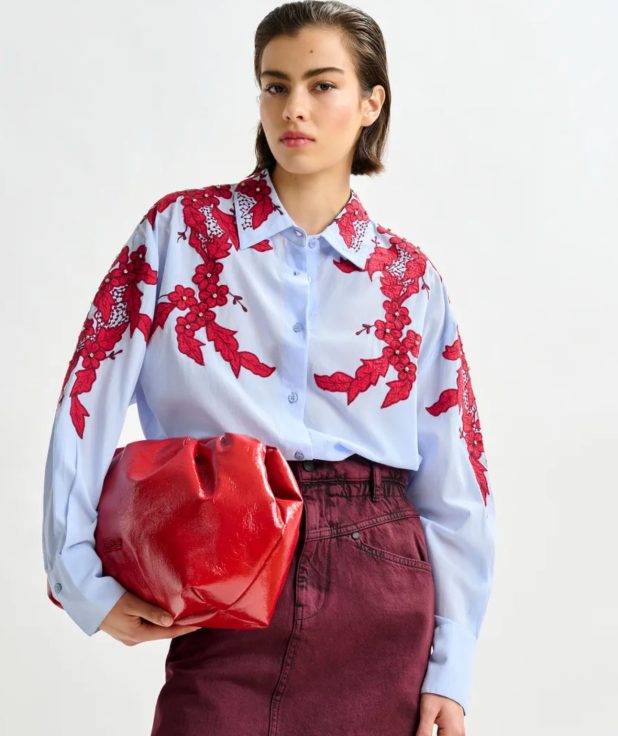 Blouse Inglewood Blue Essentiel Antwerp bordeaux