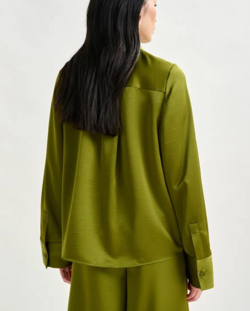 Blouse Ipomoea Green Essentiel Antwerp 1